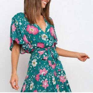 Bandie Dress Emerald- Petal & Pup Size XL